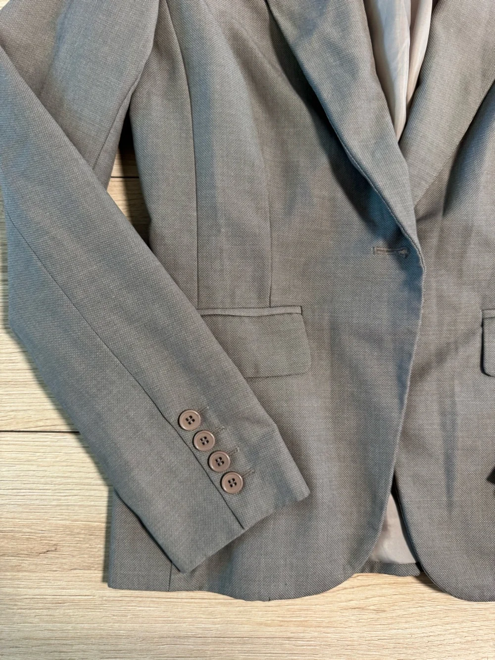 New York & Company Light Gray Women's Tailored Blazer